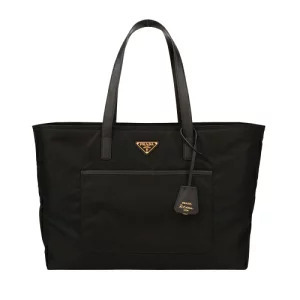 Prada Tote Bag Tessuto Saffiano Black V Nero
